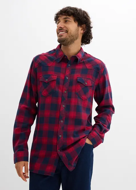 Camicia in flanella di puro cotone, bonprix