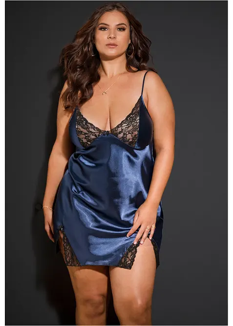 Négligé in satin, bonprix