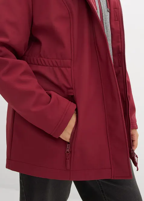 Giacca lunga 2 in 1 in softshell idrorepellente, bonprix