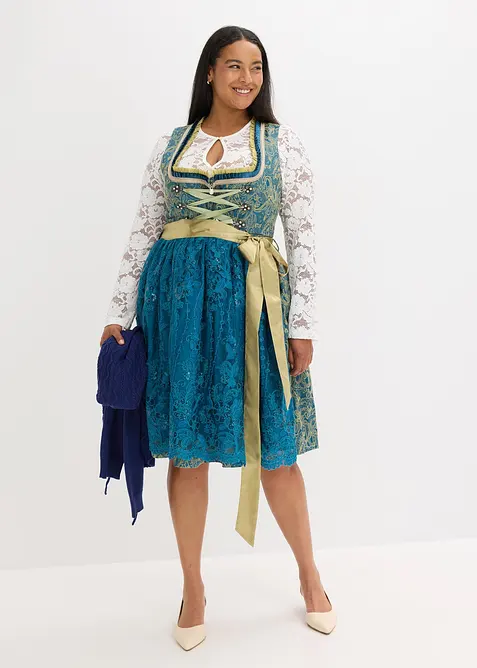 Abito bavarese con grembiule (set 2 pezzi), bonprix