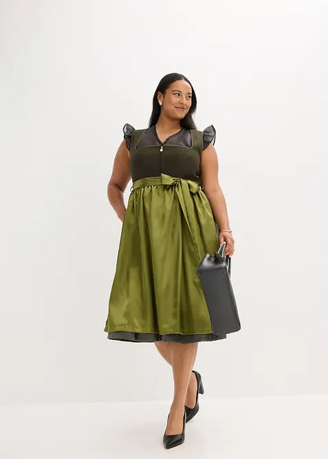 Abito bavarese con grembiule (set 2 pezzi), bonprix