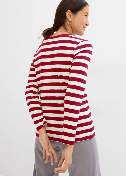 Maglia a righe in puro cotone biologico, bonprix