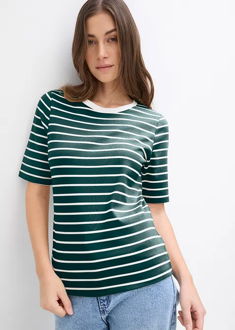 T-shirt in puro cotone biologico pesante, bonprix