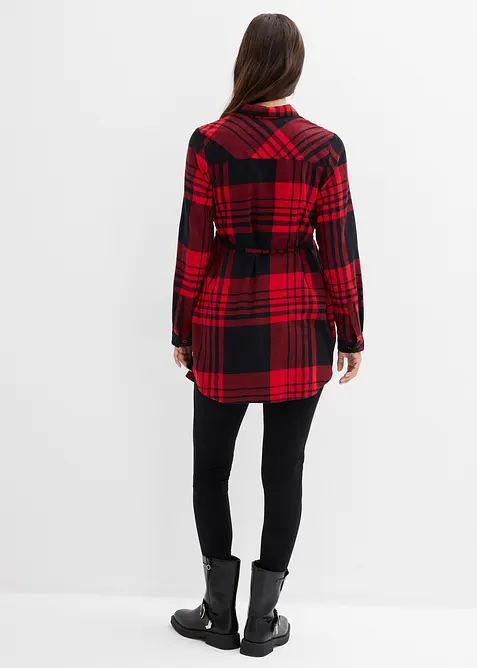 Camicia lunga pr&eacute;maman / da allattamento in flanella, bonprix