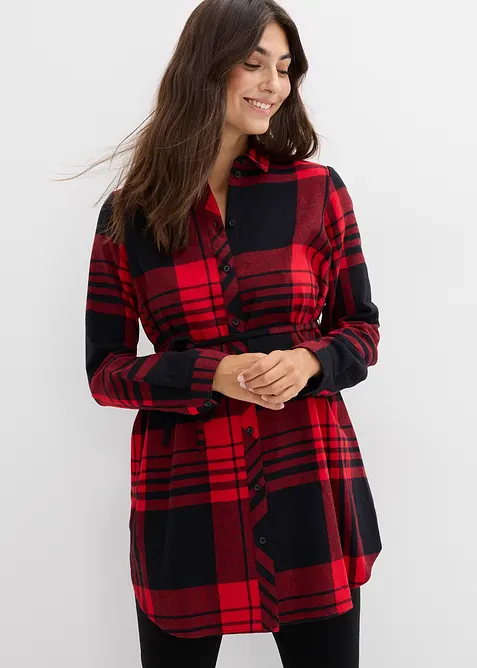 Camicia lunga pr&eacute;maman / da allattamento in flanella, bonprix