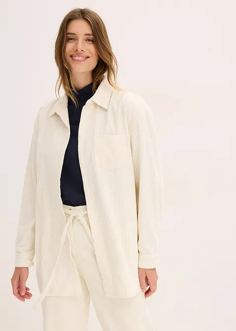 Camicia in velluto di cotone a coste, bonprix