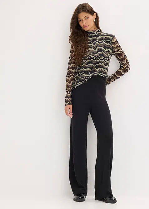 Pantaloni in maglia di soffice misto viscosa, bonprix