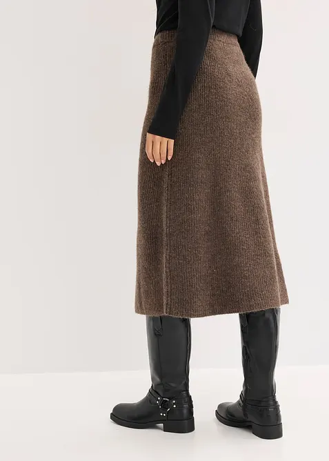 Gonna midi in maglia, bonprix