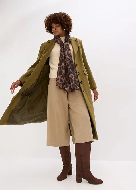 Cappotto lungo in simil lana, bonprix