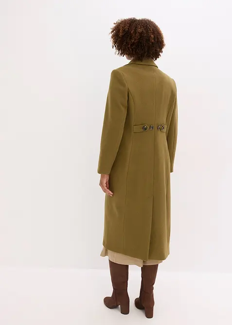 Cappotto lungo in simil lana, bonprix