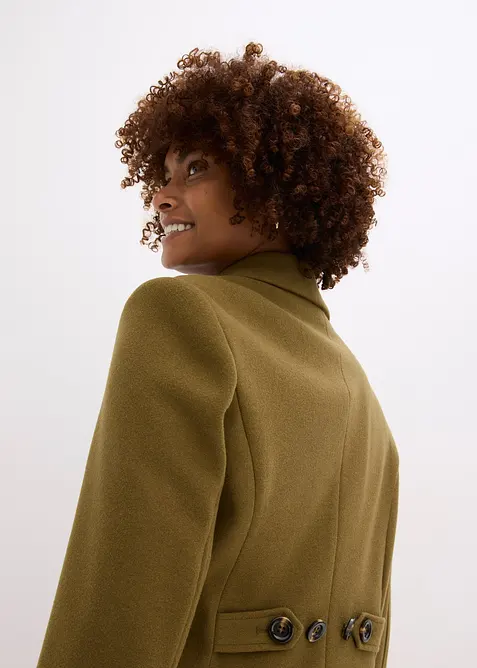 Cappotto lungo in simil lana, bonprix