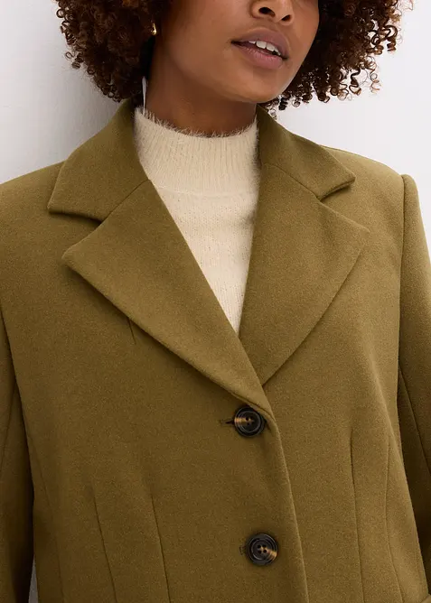 Cappotto lungo in simil lana, bonprix