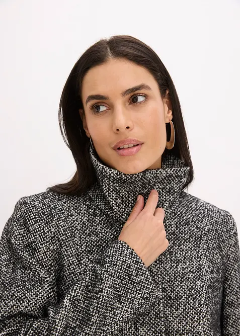 Cappotto corto da mezza stagione in simil lana, bonprix