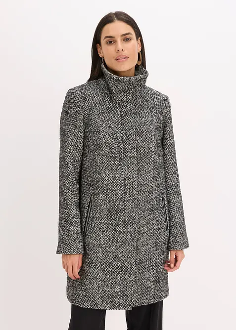 Cappotto corto da mezza stagione in simil lana, bonprix