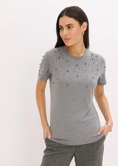Maglia con perle, bonprix