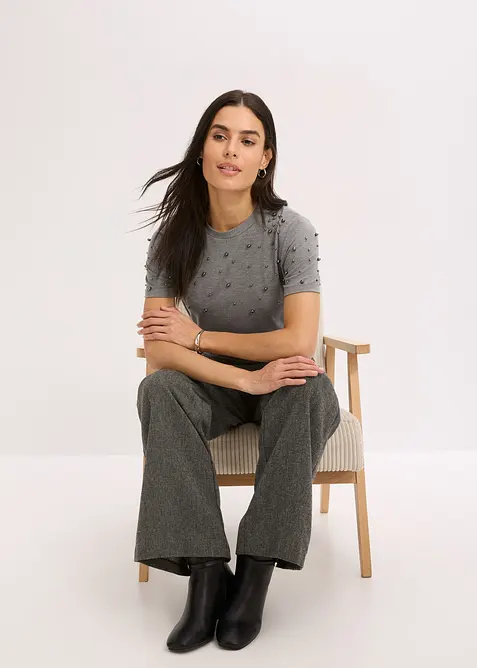 Maglia con perle, bonprix