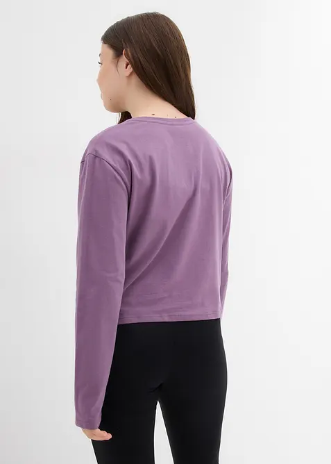 Maglia a maniche lunghe di Snoopy in puro cotone, Peanuts