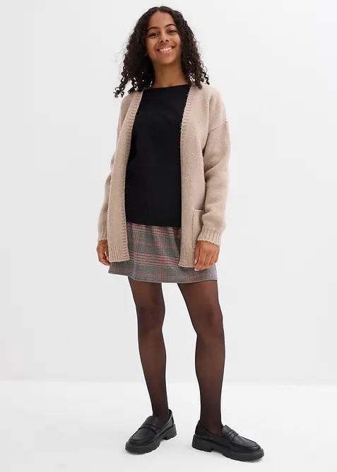 Maglia a maniche lunghe in misto cotone biologico elasticizzato, bonprix