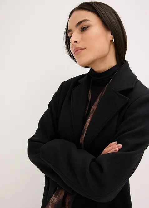 Cappotto lungo in simil lana, bonprix