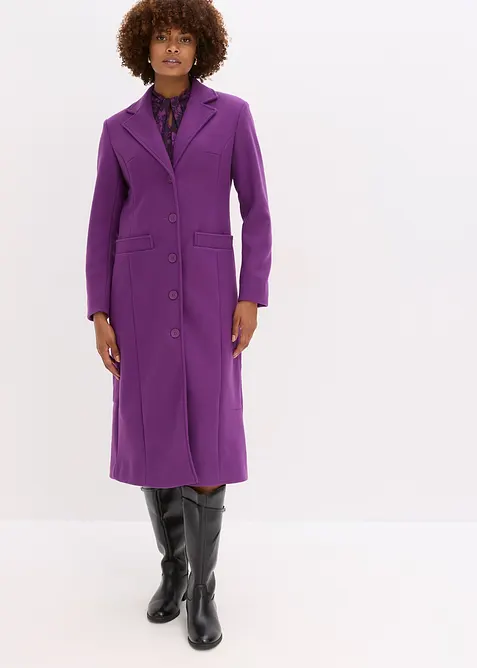 Cappotto lungo in simil lana, bonprix