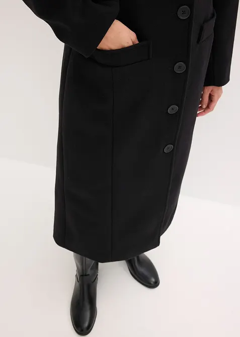 Cappotto lungo in simil lana, bonprix