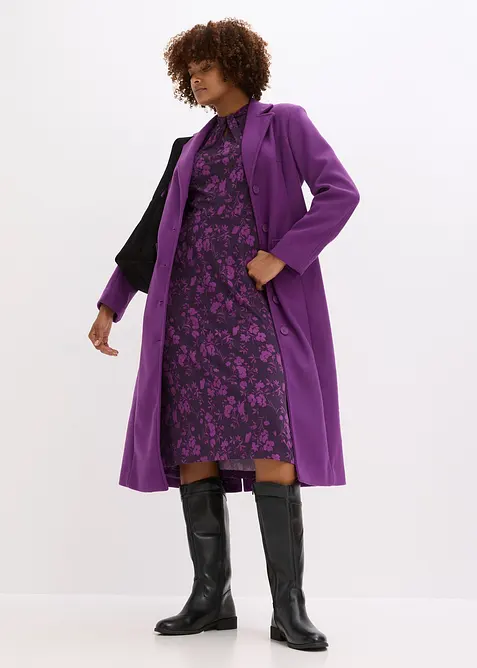 Cappotto lungo in simil lana, bonprix