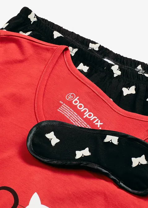 Pigiama con mascherina per dormire, bonprix