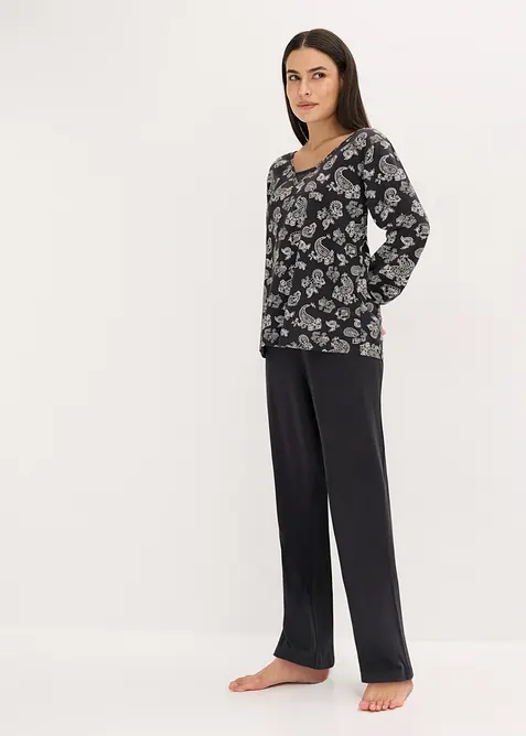 Pigiama in puro cotone, bonprix
