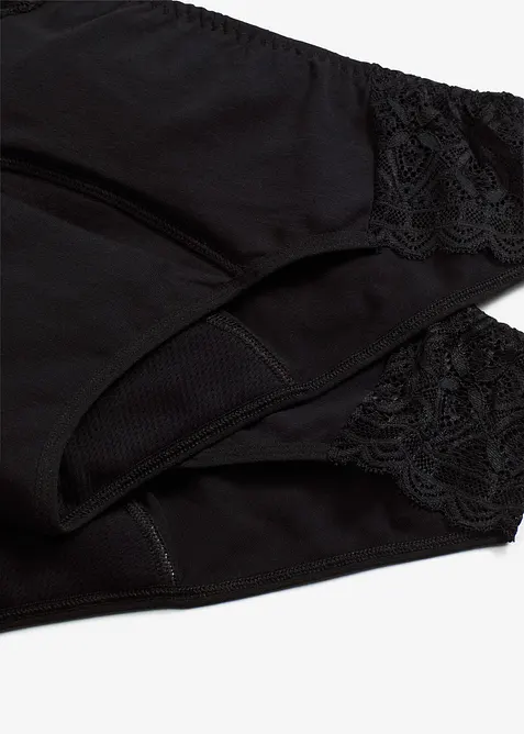 Slip mestruale alto per flusso medio (pacco da 2), bonprix