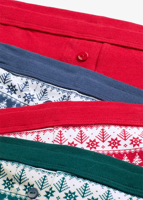 Boxer aderenti con cotone (pacco da 4), bonprix