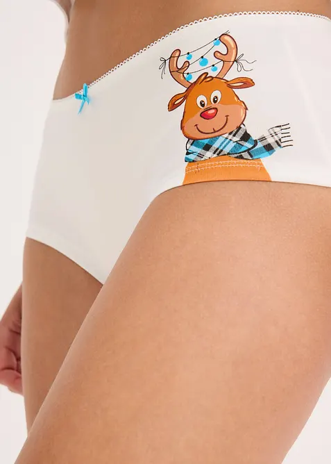 Culotte alta con cotone (pacco da 4), bonprix