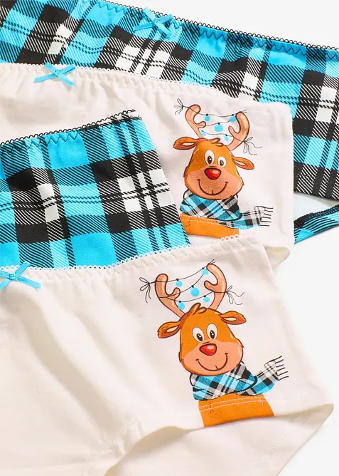 Culotte alta con cotone (pacco da 4), bonprix