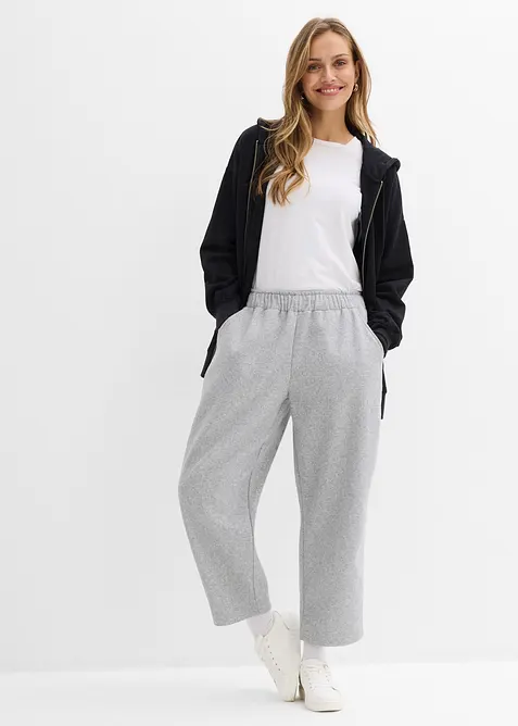 Pantaloni barrel in simil lana, bonprix