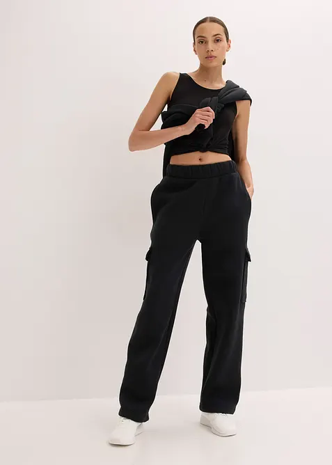 Pantaloni funzionali termici da jogging, a gamba larga e asciugatura rapida, bonprix