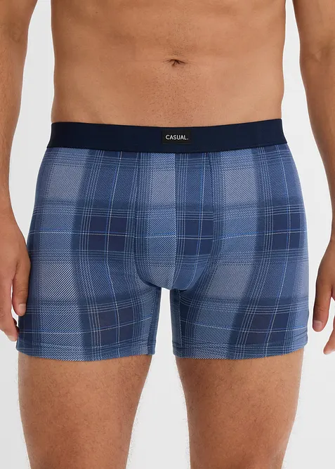 Boxer midi aderenti con cotone (pacco da 2), bonprix