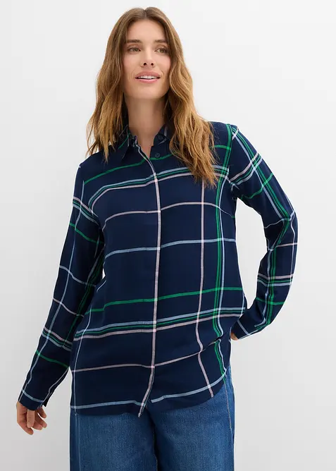 Camicia lunga in viscosa fluente, bonprix