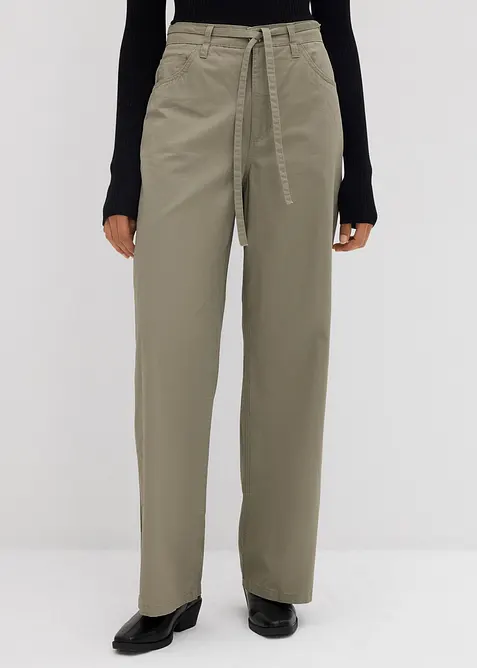 Pantaloni in twill di puro cotone, bonprix