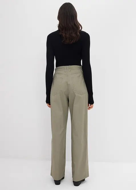 Pantaloni in twill di puro cotone, bonprix