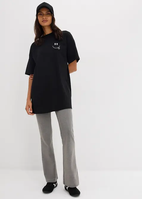 Maglia lunga oversize in puro cotone biologico, bonprix