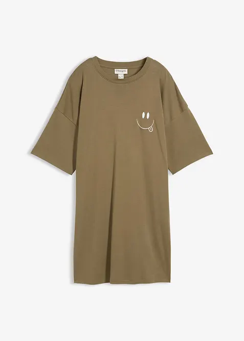 Maglia lunga oversize in puro cotone biologico, bonprix