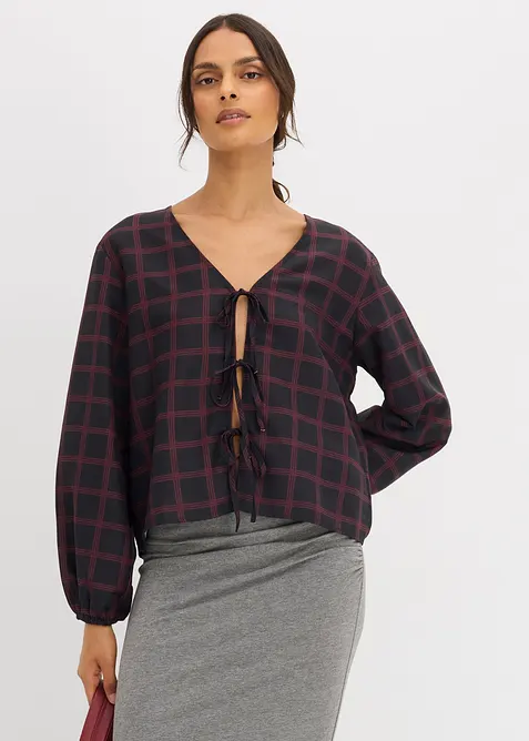 Blusa oversize in morbida viscosa, bonprix