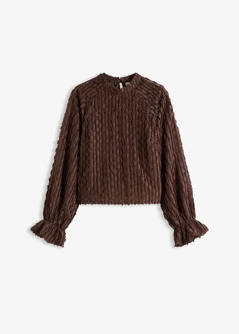 Blusa in materiale operato, bonprix