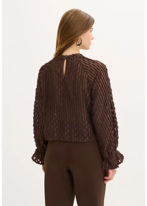 Blusa in materiale operato, bonprix