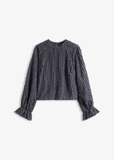 Blusa in materiale operato, bonprix