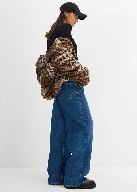 Maglia corta a costine, bonprix