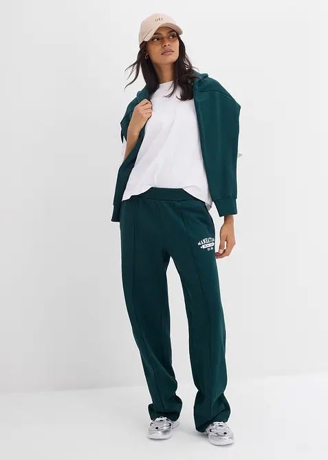 Pantaloni in felpa di puro cotone, bonprix