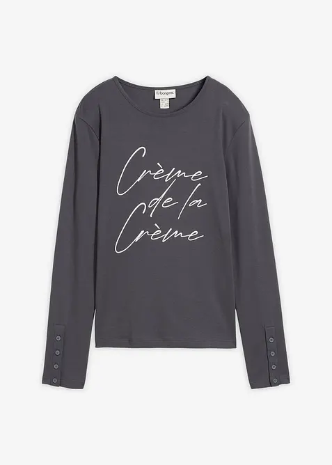 Maglia a maniche lunghe in puro cotone, bonprix