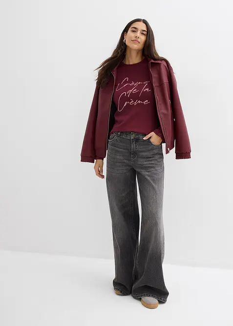 Maglia a maniche lunghe in puro cotone, bonprix