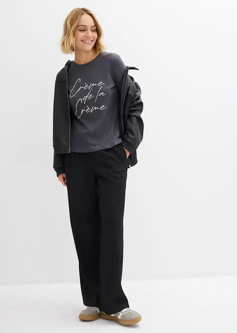 Maglia a maniche lunghe in puro cotone, bonprix