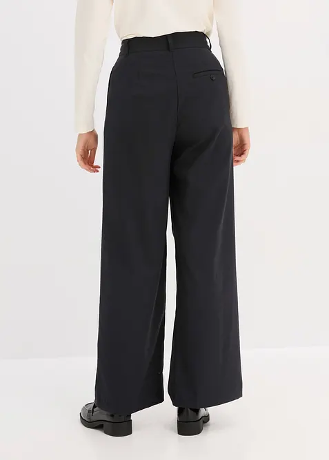 Pantaloni larghi in misto viscosa fluente, bonprix